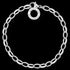 Side View Thomas Sabo Silver Classic Belcher Charm Bracelet
