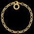 Side View Thomas Sabo Gold Classic Belcher Charm Bracelet