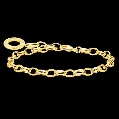 Thomas Sabo Gold Classic Belcher Charm Bracelet | Australia
