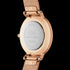 DANIEL WELLINGTON PETITE ROMAN NUMERALS ROSE GOLD WHITE DIAL WATCH - BACK VIEW