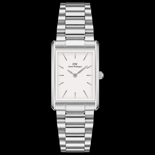 DANIEL WELLINGTON BOUND 3-LINK SILVER WHITE DIAL WATCH