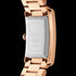 DANIEL WELLINGTON BOUND 3-LINK ROSE GOLD MEN'S WHITE DIAL WATCH - BACK VIEW