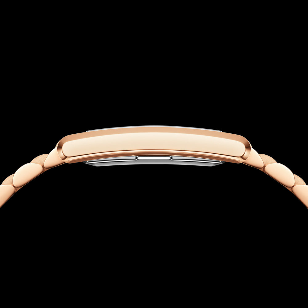 DANIEL WELLINGTON BOUND 3-LINK ROSE GOLD MEN'S WHITE DIAL WATCH - SIDE VIEW