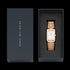 DANIEL WELLINGTON BOUND 3-LINK ROSE GOLD MEN'S WHITE DIAL WATCH - PACKAGING
