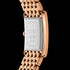 DANIEL WELLINGTON BOUND 9-LINK ROSE GOLD GREEN DIAL WATCH - BACK VIEW