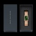DANIEL WELLINGTON BOUND 9-LINK ROSE GOLD GREEN DIAL WATCH - PACKAGING