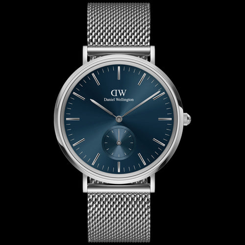 DANIEL WELLINGTON CLASSIC MULTI-EYE SILVER ARCTIC BLUE DIAL WATCH