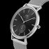 DANIEL WELLINGTON CLASSIC MULTI-EYE SILVER BLACK ONYX DIAL WATCH - ANGLE VIEW