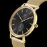DANIEL WELLINGTON CLASSIC MULTI-EYE GOLD BLACK ONYX DIAL WATCH - ANGLE VIEW