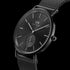 DANIEL WELLINGTON CLASSIC MULTI-EYE ALL BLACK ONYX DIAL WATCH - ANGLE VIEW