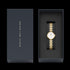 DANIEL WELLINGTON ELAN LUMINE GOLD WHITE DIAL WATCH - PACKAGING