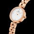 DANIEL WELLINGTON ELAN LUMINE ROSE GOLD WHITE DIAL WATCH - ANGLE VIEW