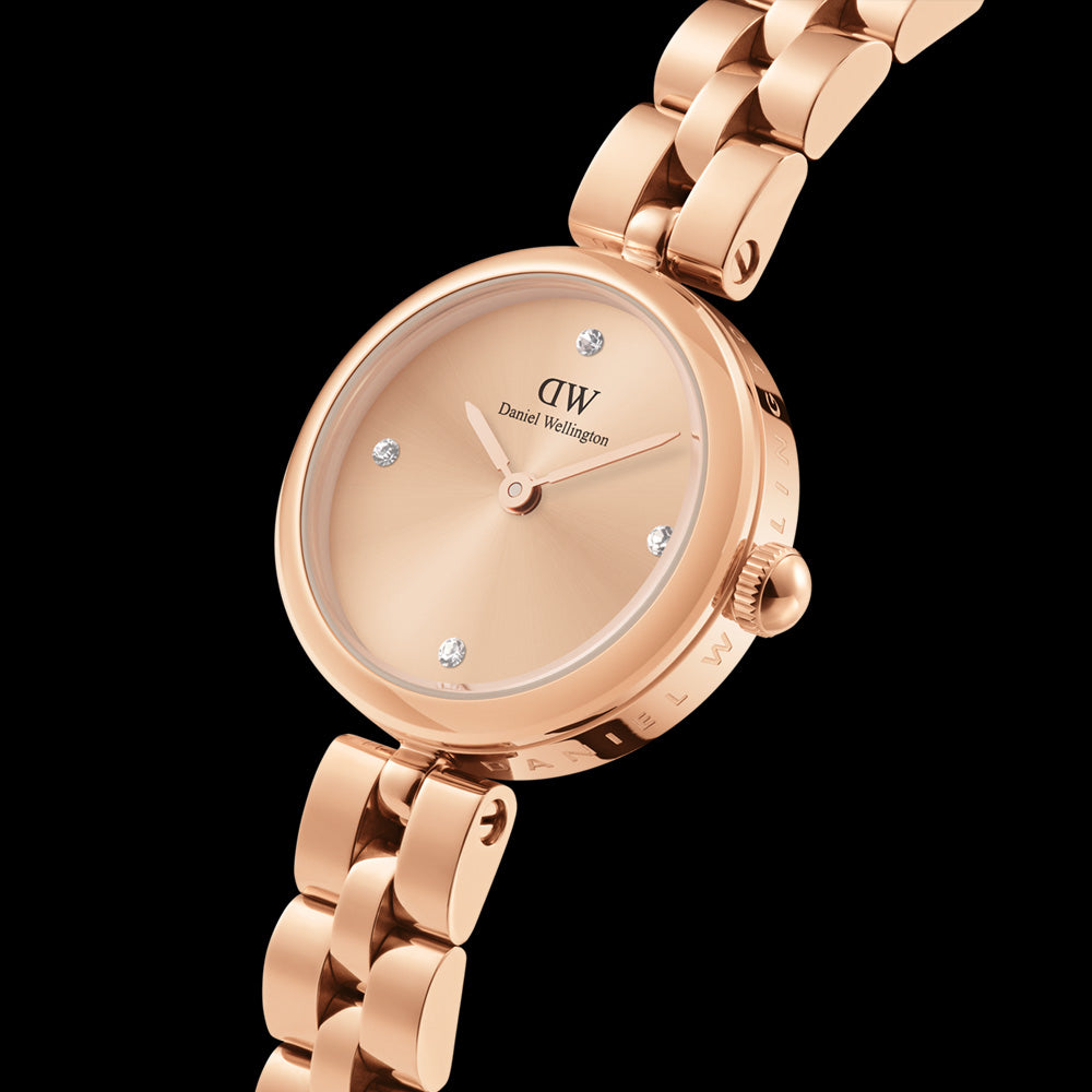 DANIEL WELLINGTON ELAN LUMINE UNI-TONE ROSE GOLD WATCH - ANGLE VIEW