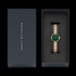 DANIEL WELLINGTON ELAN LUMINE ROSE GOLD MALACHITE DIAL WATCH - PACKAGING