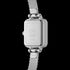DANIEL WELLINGTON QUADRO MINI SILVER WHITE DIAL WATCH - BACK VIEW