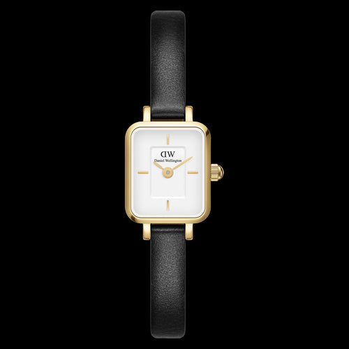 DANIEL WELLINGTON QUADRO MINI SHEFFIELD GOLD WHITE DIAL WATCH