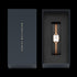 DANIEL WELLINGTON QUADRO MINI BEZEL LUMINE ROSE GOLD WHITE DIAL WATCH - PACKAGING