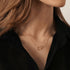 Woman Wearing Daniel Wellington Elan Unity Rose Gold Adult Necklace