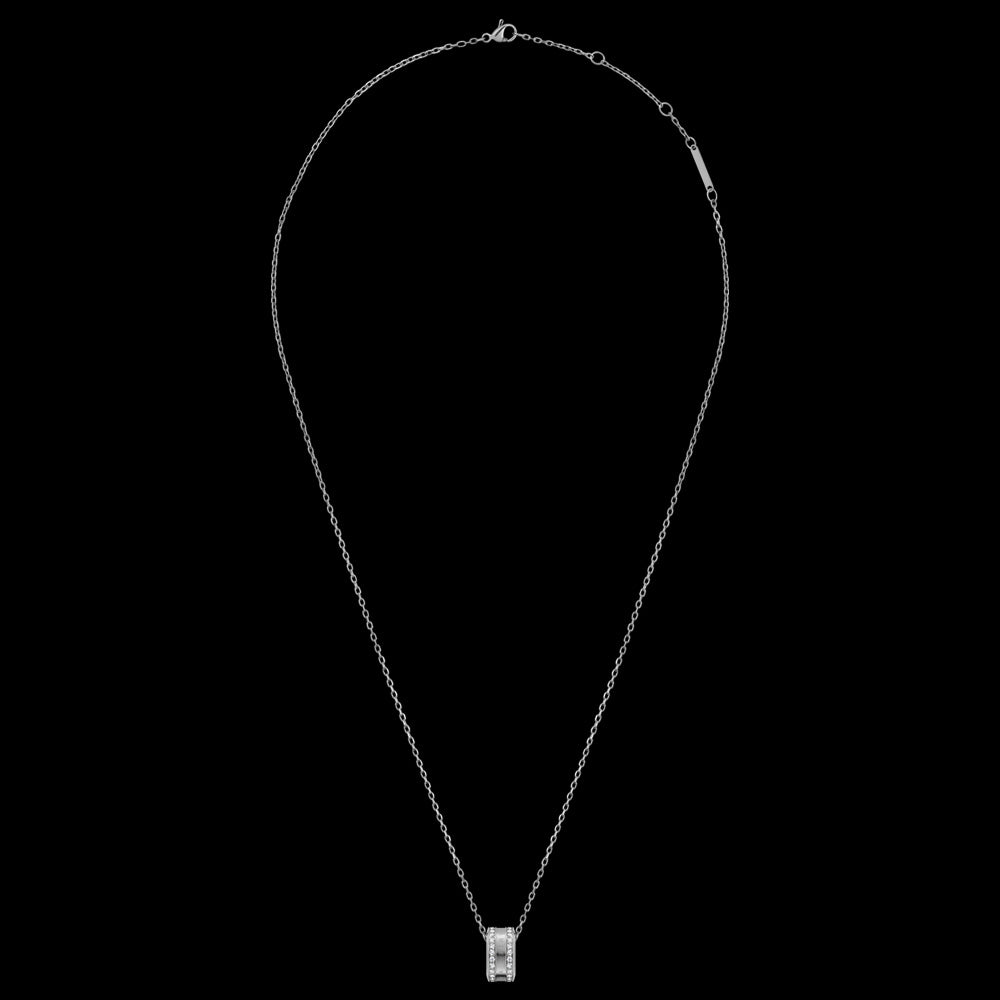 DANIEL WELLINGTON ELAN LUMINE SILVER CZ NECKLACE - FULL VIEW