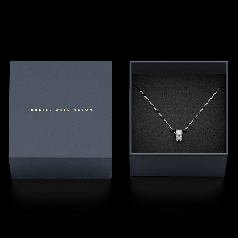 DANIEL WELLINGTON ELAN LUMINE SILVER CZ NECKLACE - PACKAGING