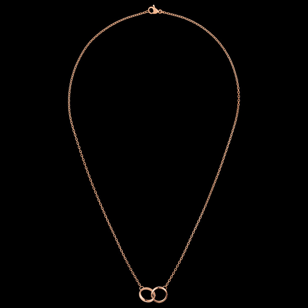 DANIEL WELLINGTON CLASSIC LUMINE UNITY ROSE GOLD CZ NECKLACE