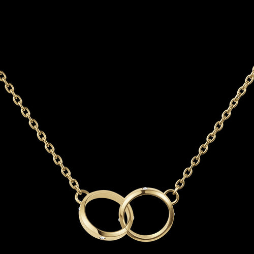 DANIEL WELLINGTON CLASSIC LUMINE UNITY GOLD CZ NECKLACE