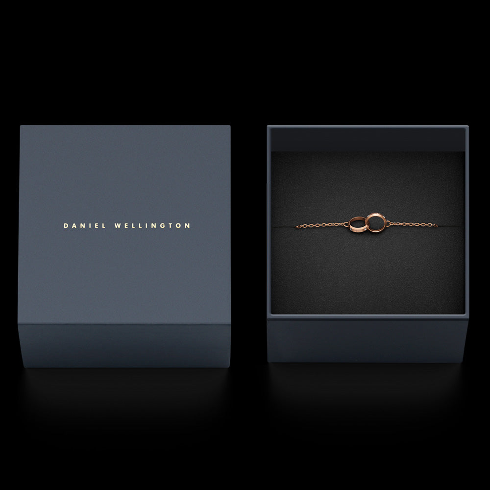 DANIEL WELLINGTON CLASSIC LUMINE UNITY ROSE GOLD CZ BRACELET