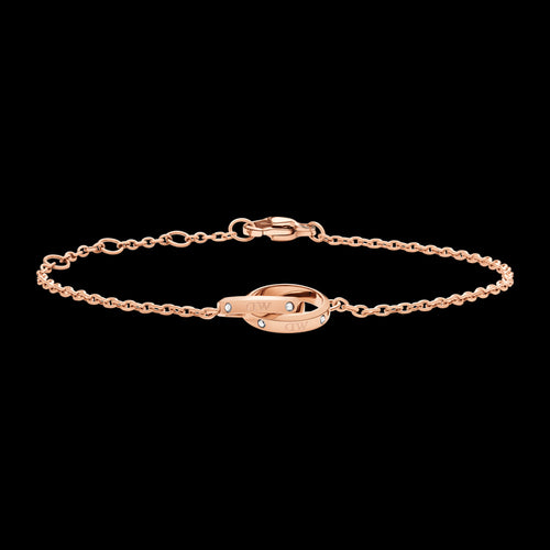 DANIEL WELLINGTON CLASSIC LUMINE UNITY ROSE GOLD CZ BRACELET