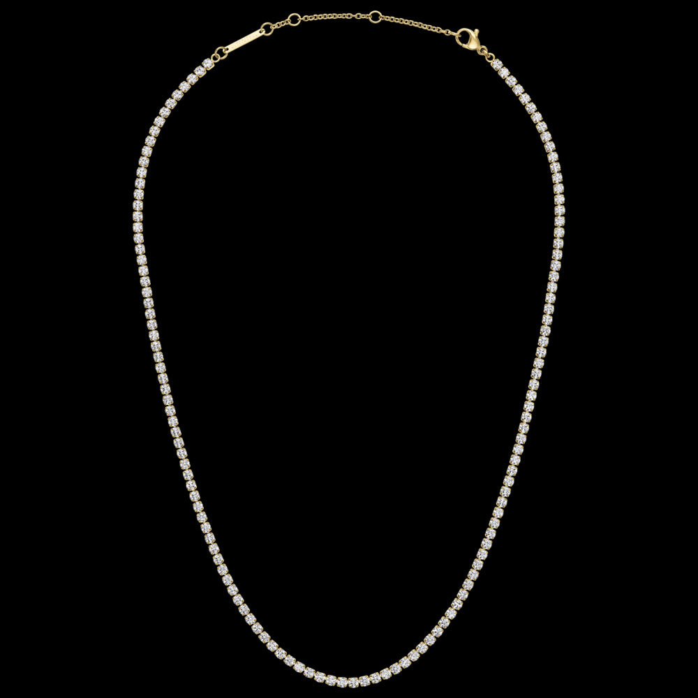 DANIEL WELLINGTON CLASSIC GOLD CZ TENNIS NECKLACE