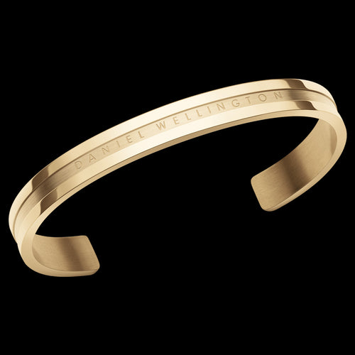 DANIEL WELLINGTON ELAN GOLD CUFF BRACELET - ANGLE VIEW