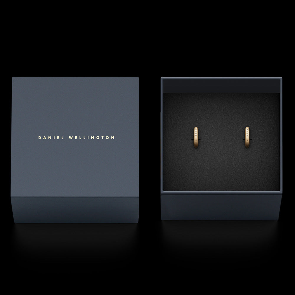 DANIEL WELLINGTON ELAN GOLD OPEN HOOP EARRINGS - PACKAGING