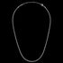DANIEL WELLINGTON ELAN FLAT CHAIN SILVER NECKLACE - FULL VIEW