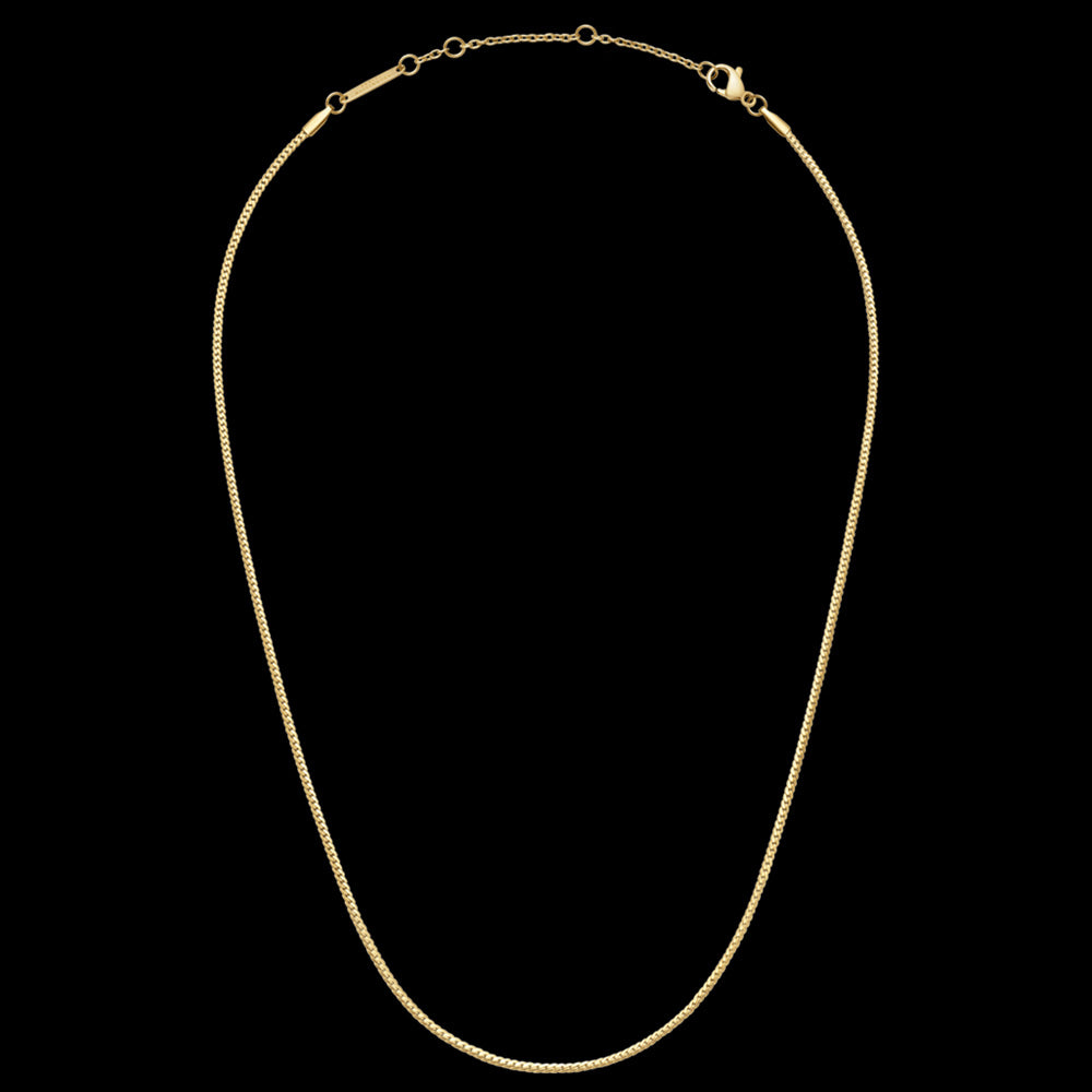 DANIEL WELLINGTON ELAN FLAT CHAIN GOLD NECKLACE - FULL VIEW