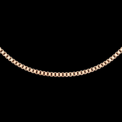 DANIEL WELLINGTON ELAN BOX CHAIN ROSE GOLD NECKLACE - CLOSE-UP