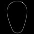 DANIEL WELLINGTON ELAN TWIST CHAIN SILVER NECKLACE - FULL VIEW