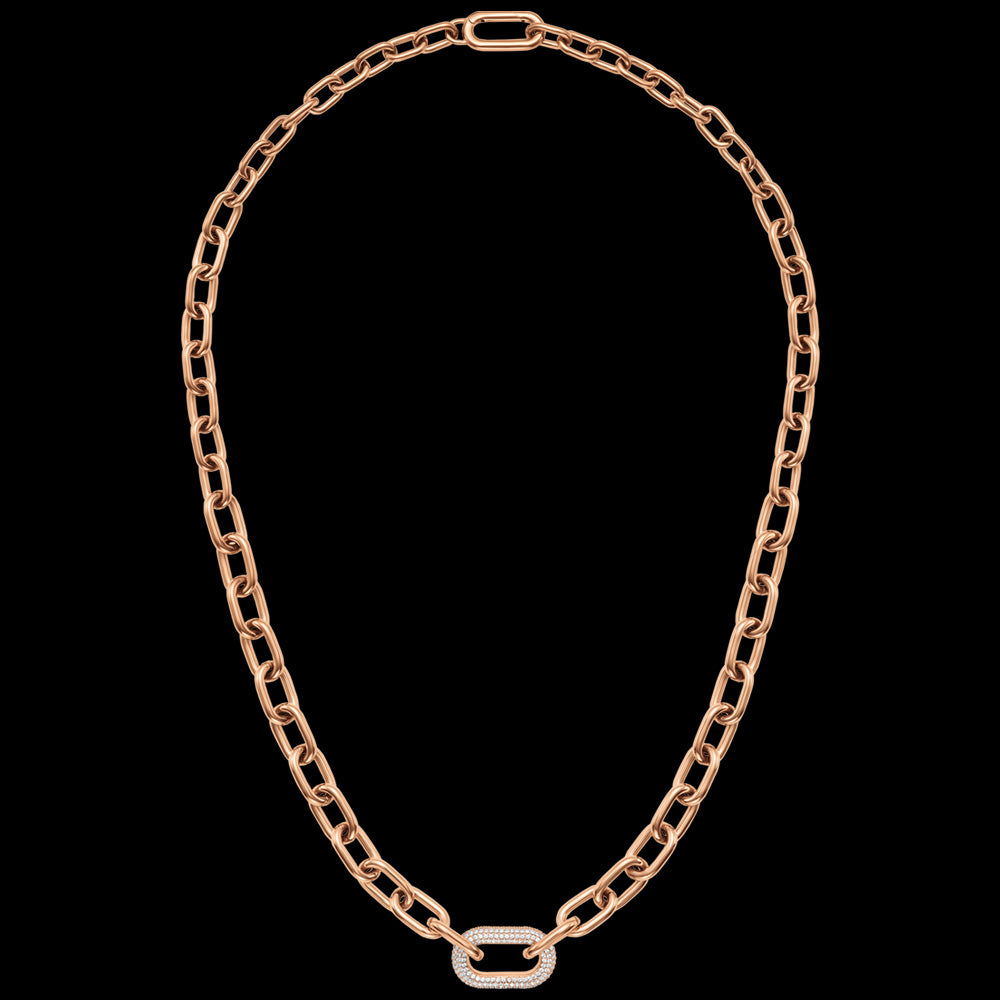 Daniel Wellington Crystal Link Rose Gold Necklace | Australia
