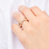 Woman Wearing Daniel Wellington Crystal Link Rose Gold Ring