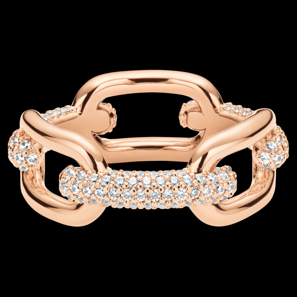 Daniel Wellington Crystal Link Rose Gold Ring | Australia