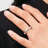 Woman Wearing Daniel Wellington Crystal Link Silver Ring