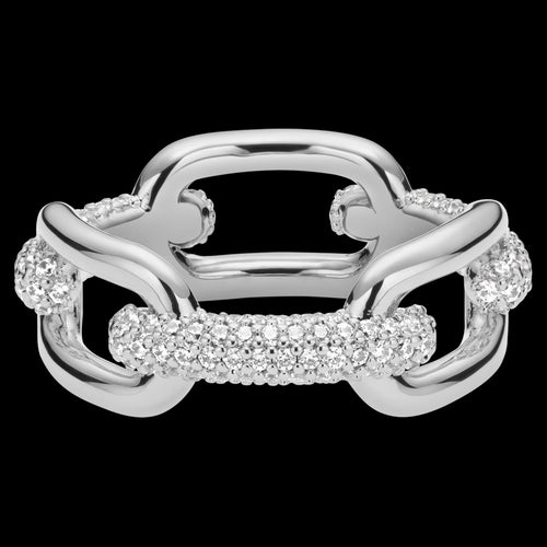 Daniel Wellington Crystal Link Silver Ring | Australia