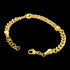 POLICE CROSSED GOLD WEAVE MEN'S BRACELET - BACK VIEW