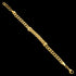 POLICE CROSSED GOLD WEAVE MEN'S BRACELET - FULL VIEW