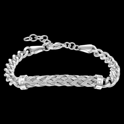 POLICE CROSSED WEAVE MEN'S BRACELET