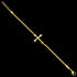 POLICE DIE-CUT CROSS GOLD MEN'S BRACELET - FULL VIEW