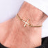 Man wearing Police Gold Cross Bracelet