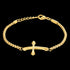 POLICE DIE-CUT CROSS GOLD MEN'S BRACELET