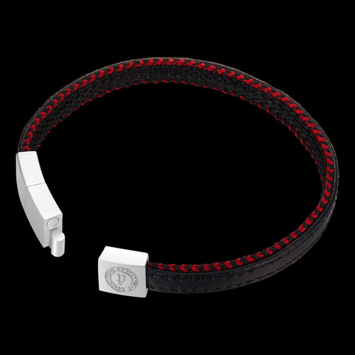 POLICE INTERTWINED LEATHER MEN'S BRACELET - OPEN VIEW