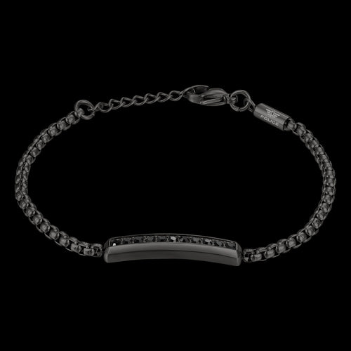 POLICE MIX CZ GUNMETAL GREY MEN'S BRACELET