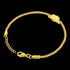 POLICE REVELRY GOLD MEN'S CHAIN BRACELET - BACK VIEW