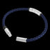 POLICE WARREN BLUE LEATHER MEN'S BRACELET - OPEN VIEW